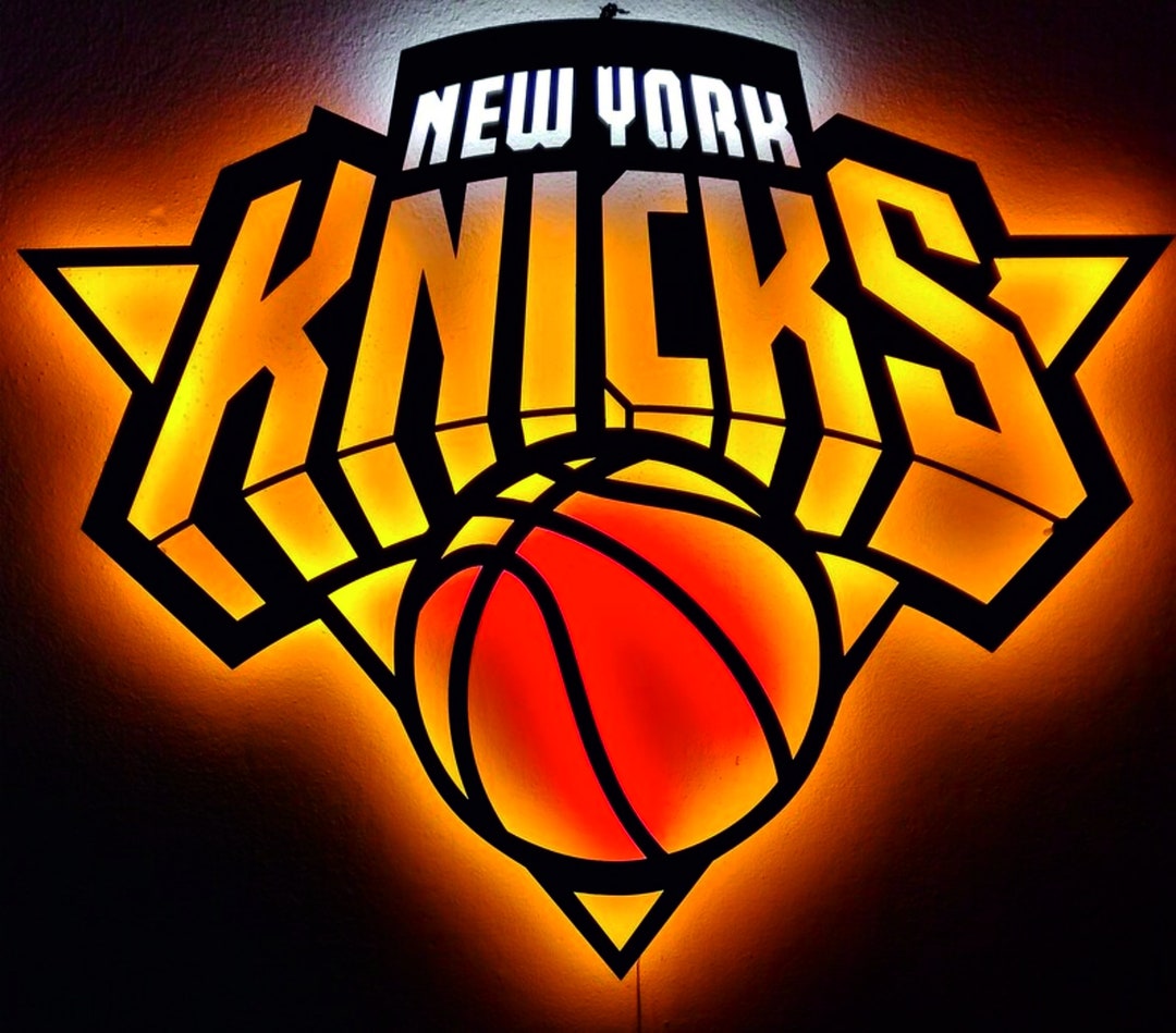 Wall Sign 3D, New York Knicks Led Sign, New York Knicks Wall Decor, Led