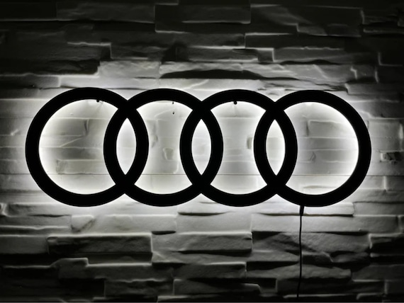 Logo Led Sign Audi Lightedvalentine's - Etsy