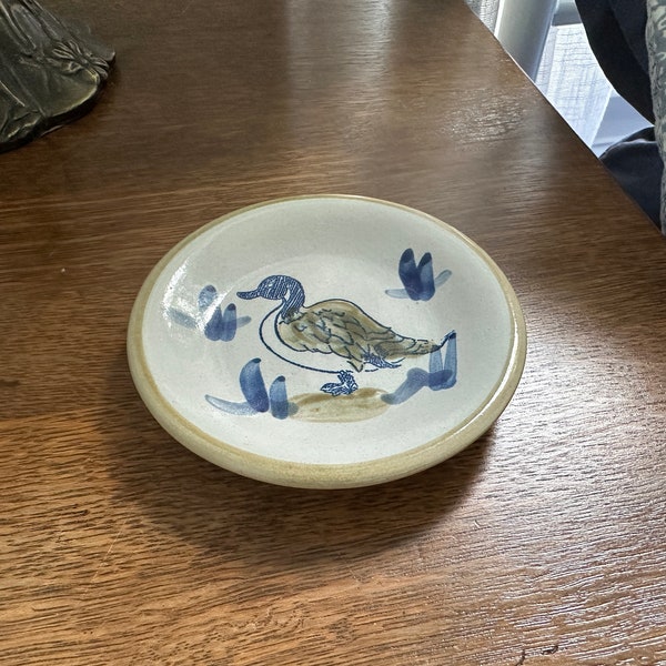 Louisville Stoneware Made in Kentucky Duck butter plate, Duck Trinket Dish