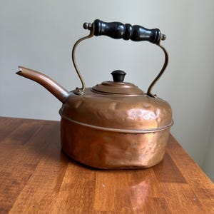 Vintage Copper Tea Kettle