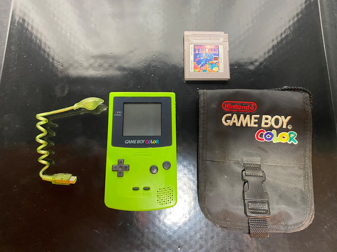Green Gameboy Color and More Etsy