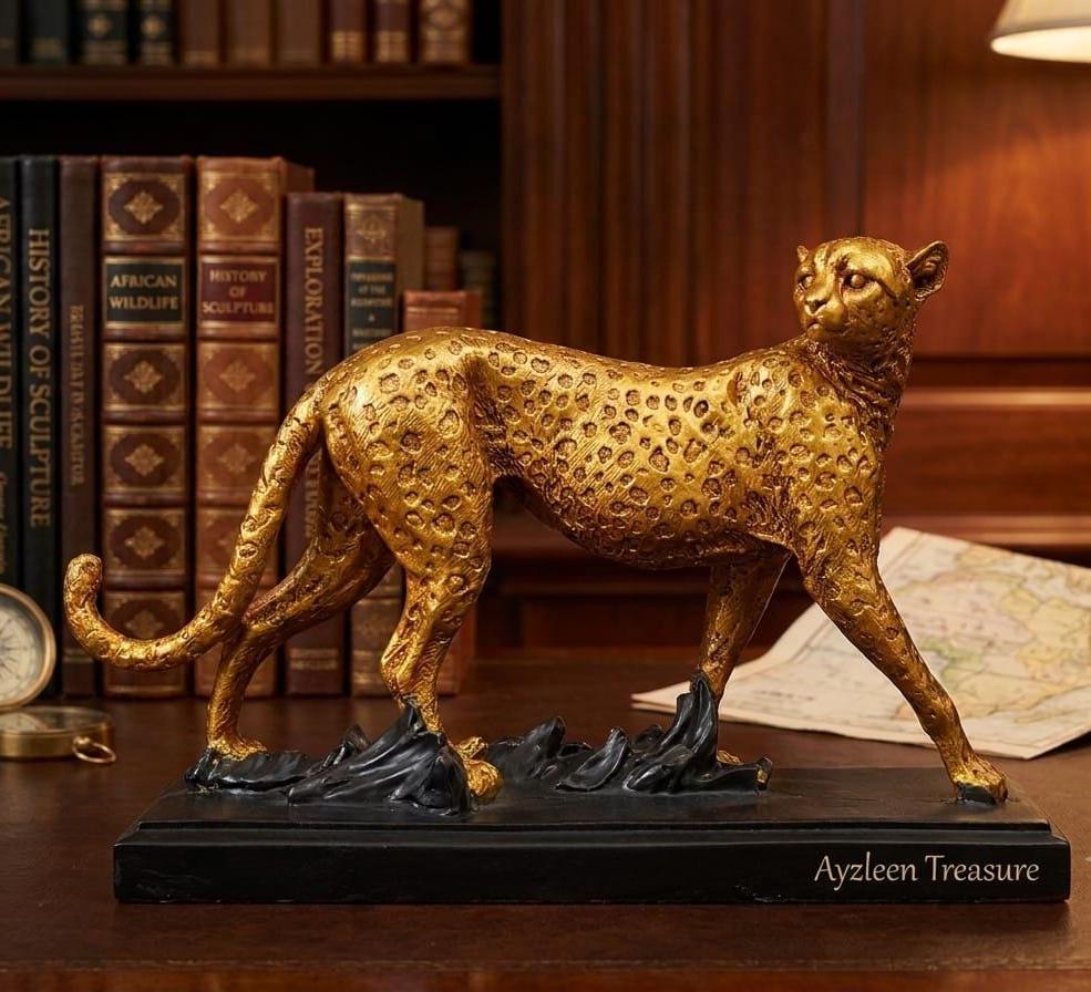 Jaguar Statue Gold - Etsy