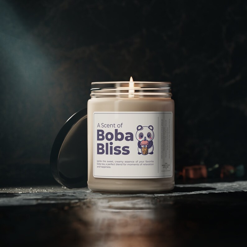 Boba Candle Gift for Boba Lover Boba Gift Boba Scented Etsy