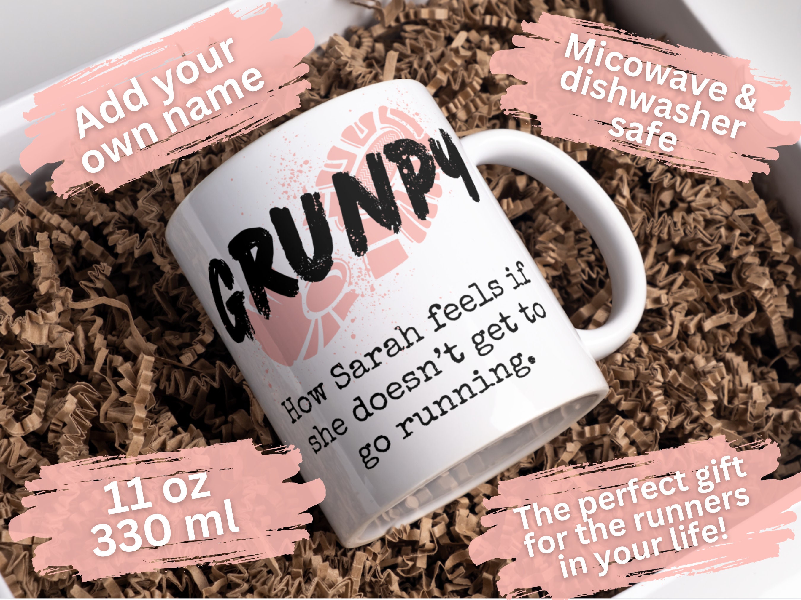 ThisWear Funny Runner Gifts 5k to Marathon Measurement Runners Cup