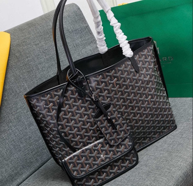 Goyard Anjou Mini Bag Black/Natural | Mrs1000shoes