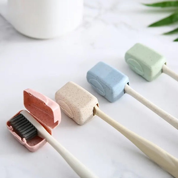 4pcs ToothBrush Covers Holder Portable Toothbrush Headgear Protector