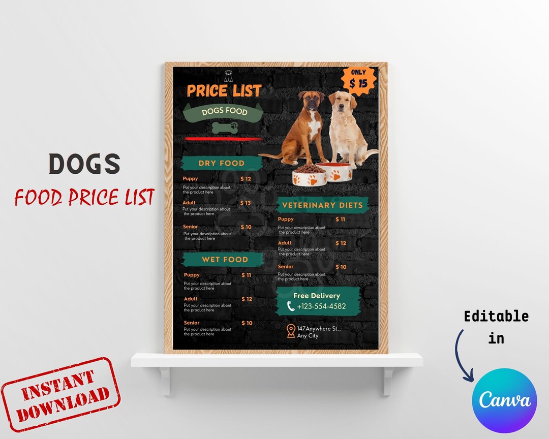 Dogs Food Price List, Dogs Food Prices, Pricelist Food Animals, Best