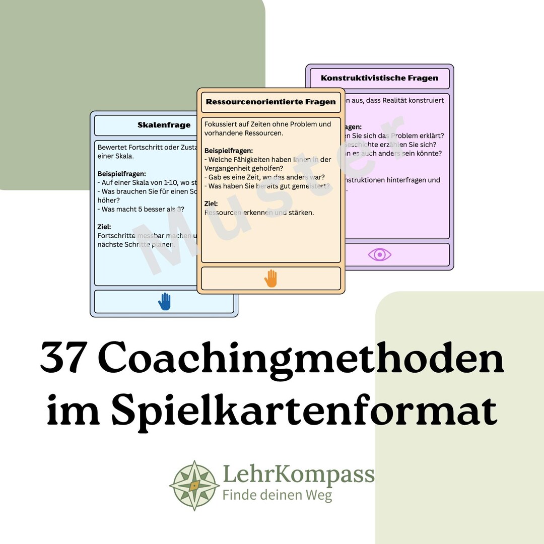 37 Coaching Methods Cards PDF | Systemic, Solution-oriented Coaching ...