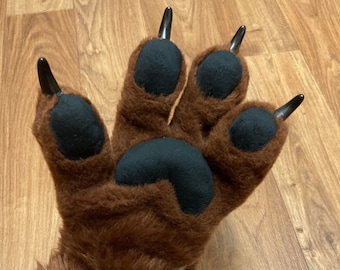 DIY Toony Slim four fingered Fox Paw PDF Pattern / ideal for a canine fursuit and cosplay