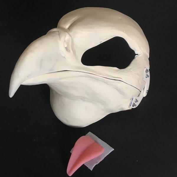 DIY FULL SET Vogel Harz Kopfbasis mit Zubehör / ideal für Sekretärin Vogel Huhn Perlhuhn Griffin Fursuit und Cosplay Maske