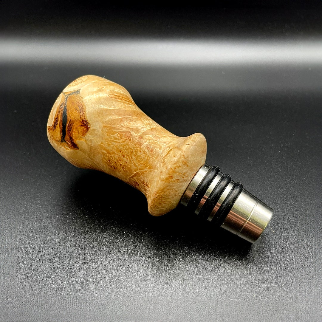 Hand-turned Stabilized Wood Burl Whiskey Bottle Stopper - Small - Etsy