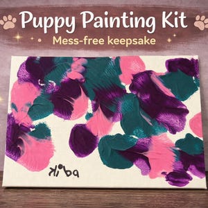 Puppy Picasso Kit | Dog Paint Craft | Pet Painting | DIY Pet Art | Keepsake Gift for Dog Lovers