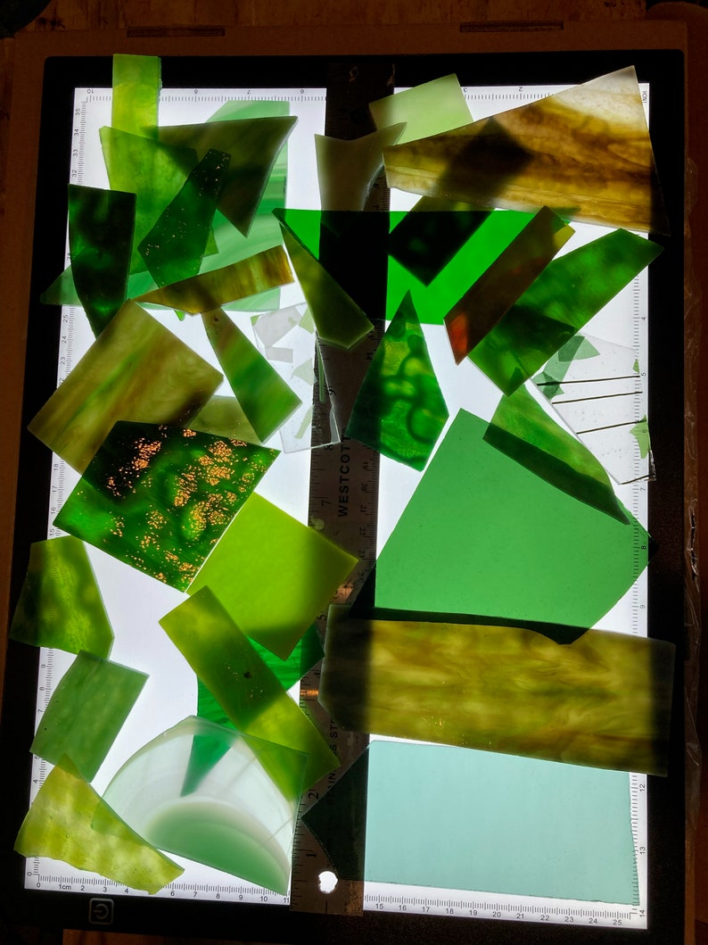 12 of Greens Premium Scrap Glass - Etsy