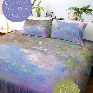 Create a Serene and Artistic Ambiance With This Claude Monet Water Lily Pond Duvet Cover - Bedroom Decor For Your Home - Classical Art Gift
