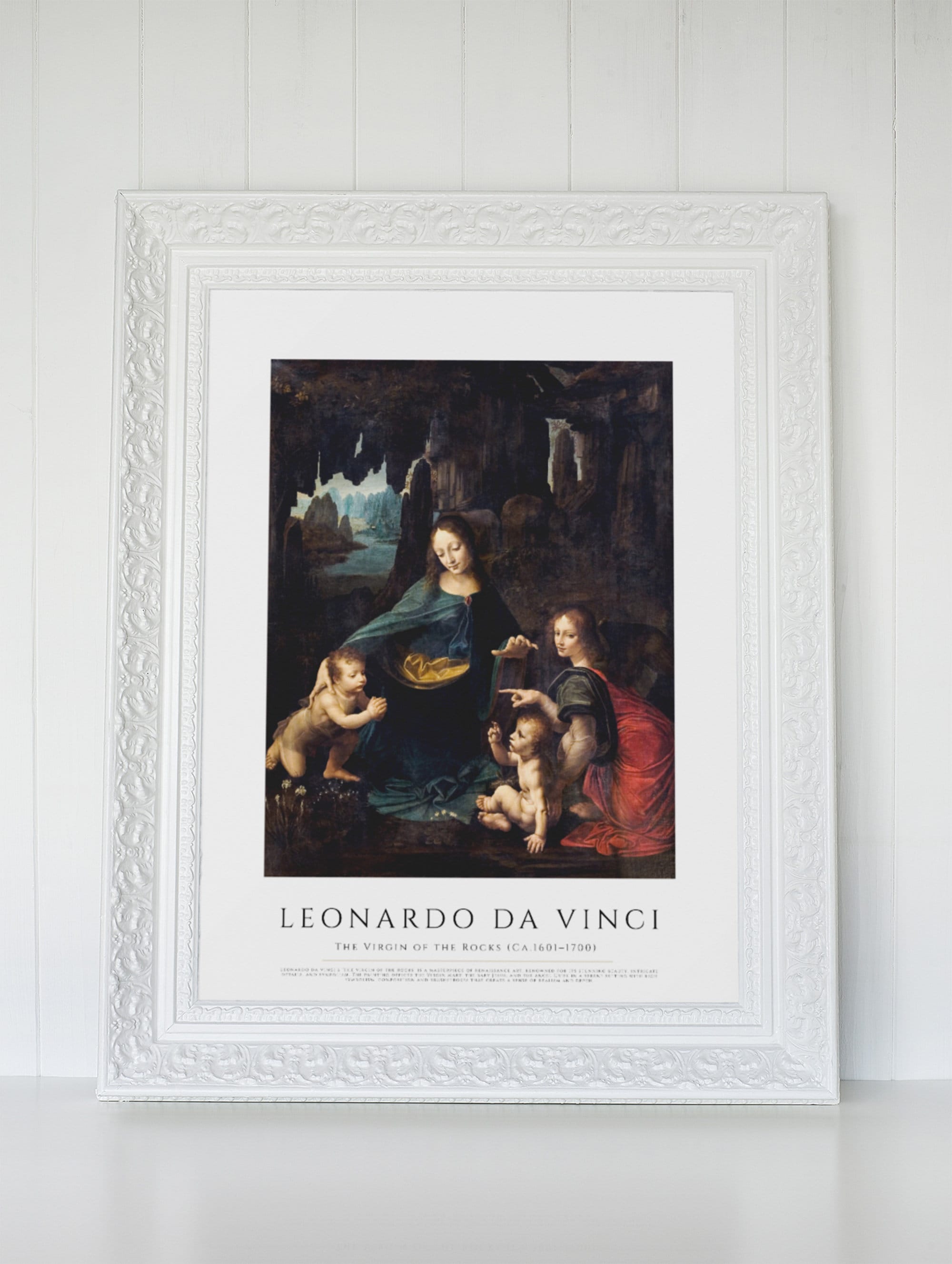 Virgin Try Rocks Printable 'the Virgin of the Rocks' Renaissance - Etsy
