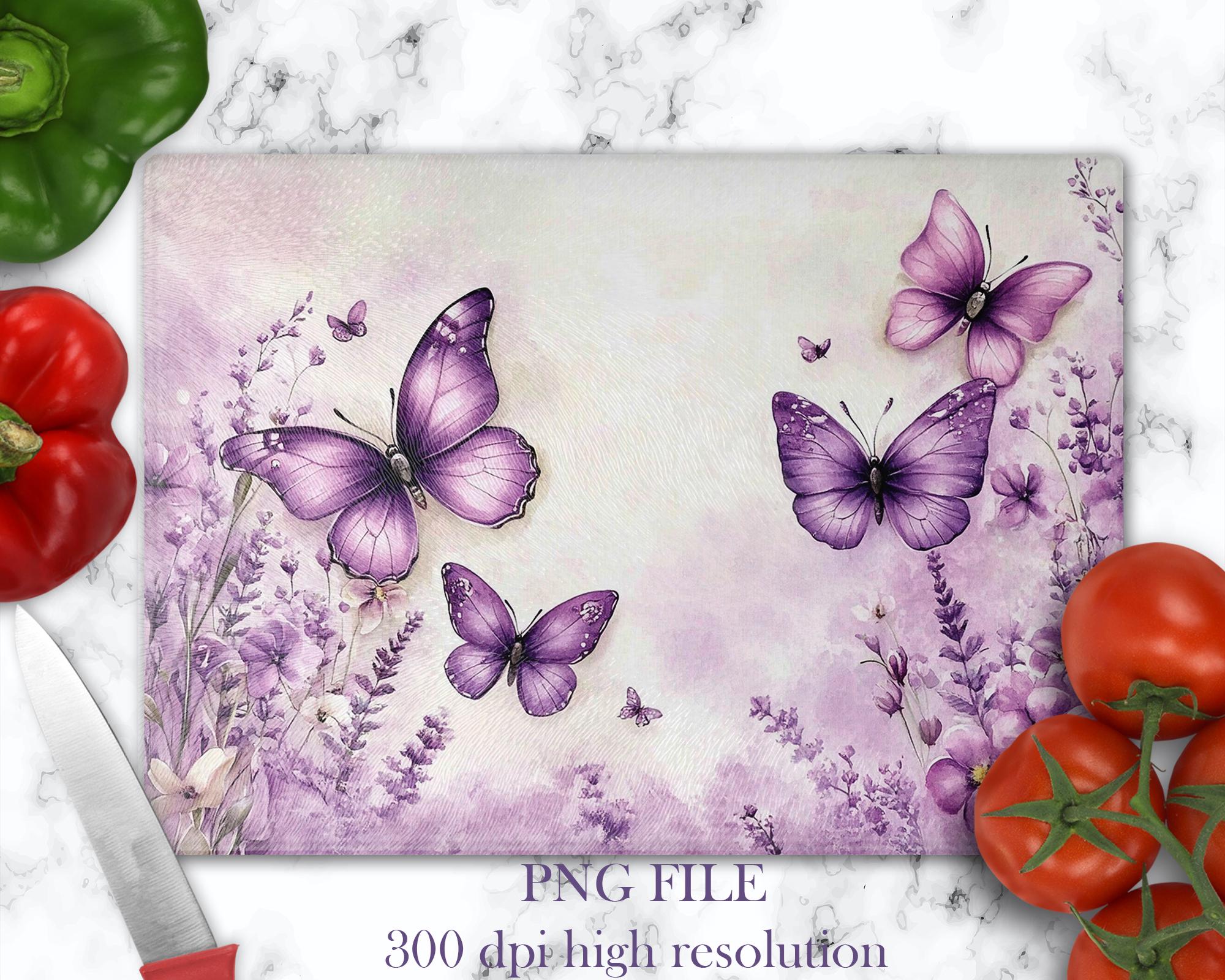Purple Glass Butterfly - Etsy
