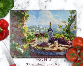 Cutting Board Template, Wine Bottle, Cheese Png Files For Sublimation Designs Downloads, Cutting Board Png, Glass Chopping Board Designs