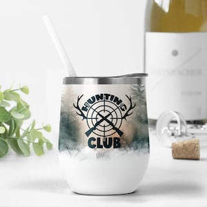 12 Unzen Weinbecher Wrap Sublimationsentwürfe für Weinbecher Männer Weinbecher Vorlage mit Hirsch Natur 12 Unzen Becher Png Vatertagsgeschenke
