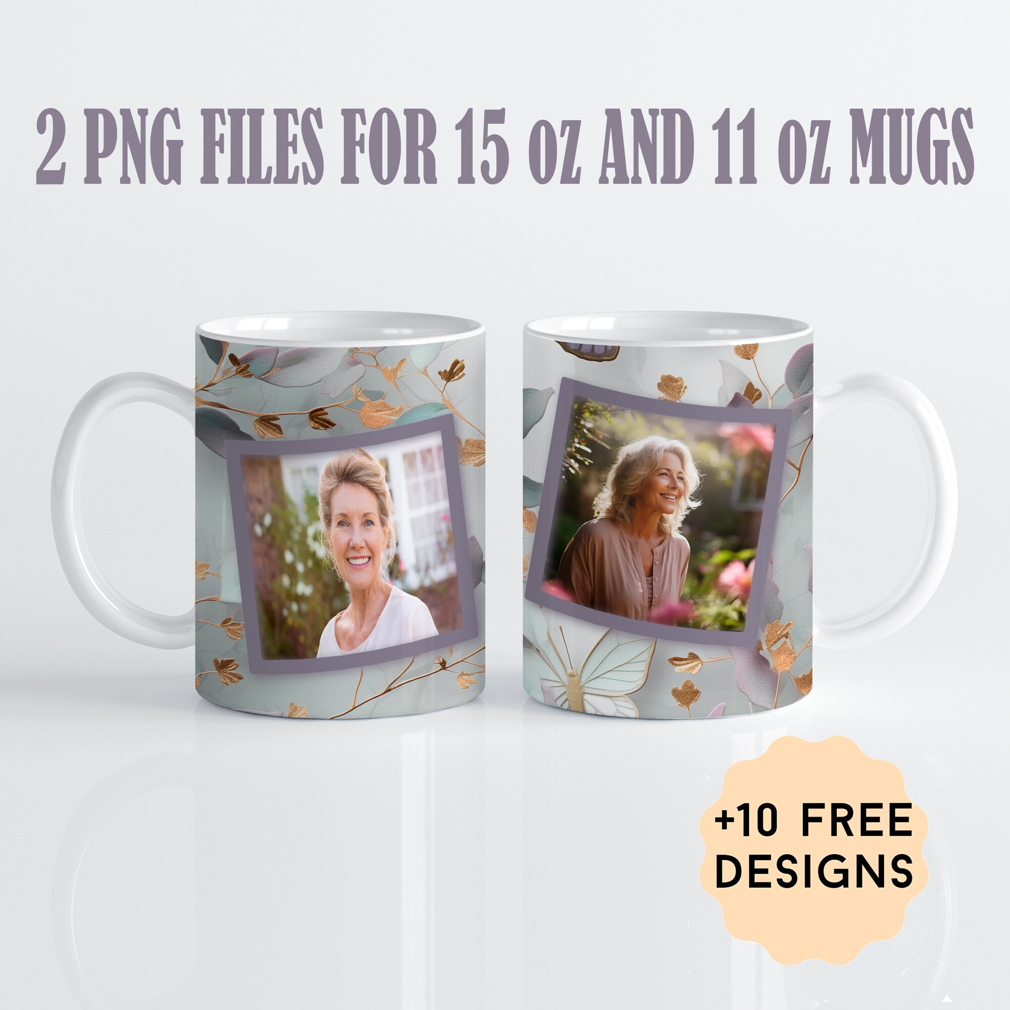 Love photo mug, Photo mug wrap png, Picture mug template for sublimation 11  and 15 oz, Wood mug design template for 1 photo