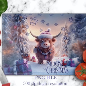 Planche à découper en verre PNG, modèles de planche à découper, joyeux Noël fichier PNG pour sublimation, conception de planche à découper en verre, cadeaux de Noël