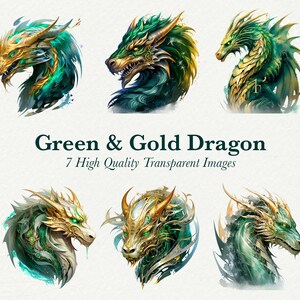 Fantasy Dragon Clipart bundel Nieuwjaar 2024 png voor afdrukbare muur kunst sublimatie ontwerpen digitale scrapbooking 7 png transparante bundel
