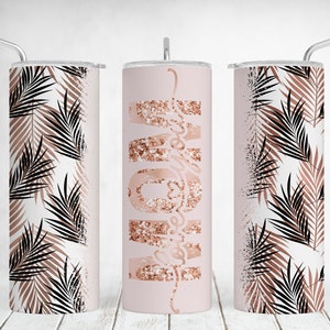 Envoltura para vaso de mamá, descarga de diseños de sublimación "Te amo, mamá" para el Día de la Madre, plantilla de vaso rosa, sin costuras, regalos únicos para mamá
