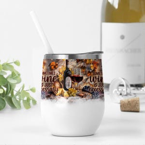 Envoltório para copo de vinho, designs de sublimação para copo de vinho de 12 oz, modelo para copo de vinho, presentes exclusivos para amantes de vinho, produtos digitais