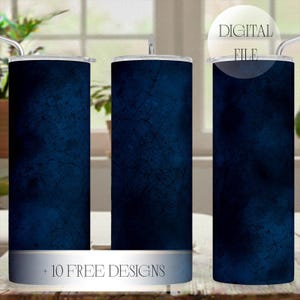 Diseños de sublimación para vasos azules de 20 oz para hombres. Plantilla PNG para vaso azul marino. Fondo para vaso del Día del Padre. Descargas digitales. Regalos para él.