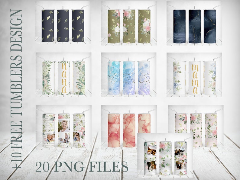 Dragon Tumbler Wrap Floral 20 OZ Skinny Tumbler Png Celestial Sublimation Designs Downloads For Seamless Tumbler Zodiac Sign Gifts image 4