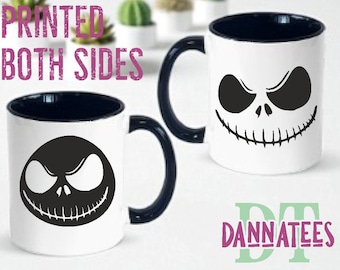 Jack Skellington Mug: Tim Burton Cartoon, 3D UV Print, 11oz