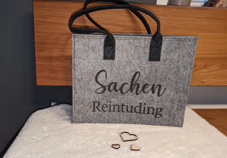 Filztasche mit Spruch Bild 1