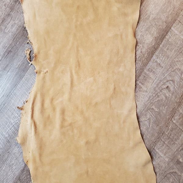 Elk buckskin leather hide