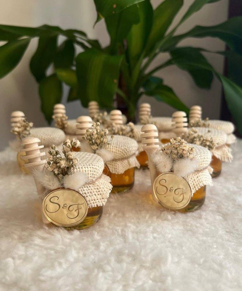 Honey Jar Wedding Favor Luxury Wedding Gift Honey Jar Gift Etsy