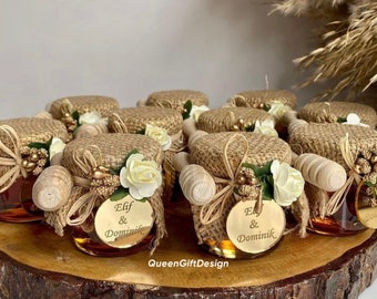 Honig Hochzeit Gefälligkeiten, Bienen Themed Brautdusche, Honig Brautdusche Gefälligkeiten, Honig Gastgeschenke, Mini Honigglas Gefälligkeiten, Bienen Hochzeitsbevorzugungen gedacht