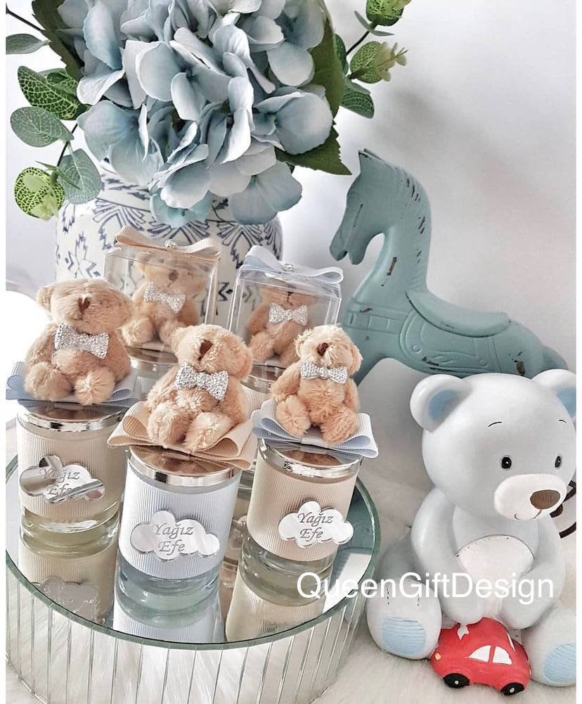 Teddy Bear Candle Favor,Custom Candle Gift,Babyshower Candle Favor,Baptism Favor,Gender Reveal Favor,Personlized Candle Gift,Teddy Bear Gift