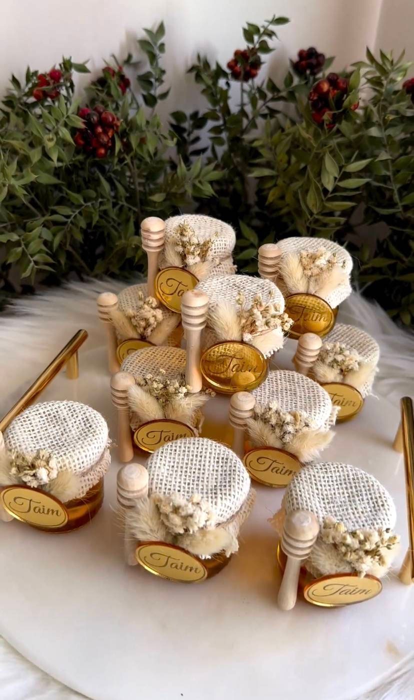 Honey Jar Wedding Favor Luxury Wedding Gift Honey Jar Gift Etsy