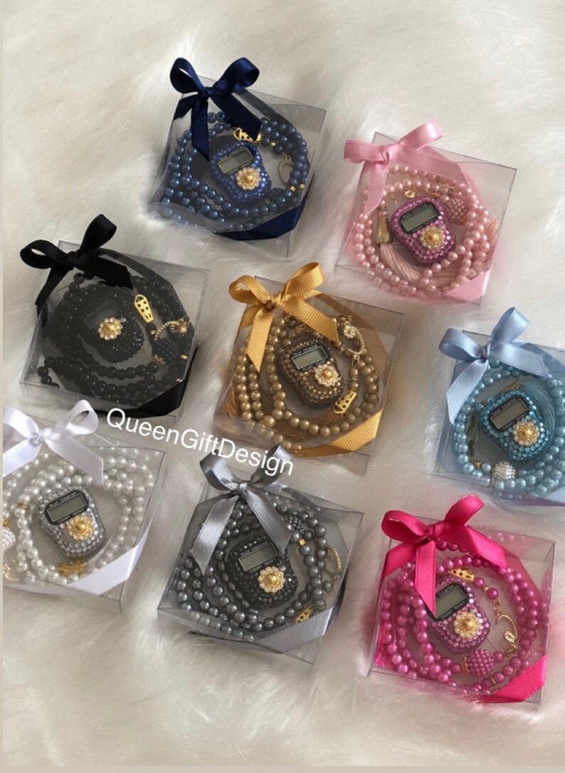 Personalized Tasbeeh and Finger Counter Set Prayer Beads Etsy
