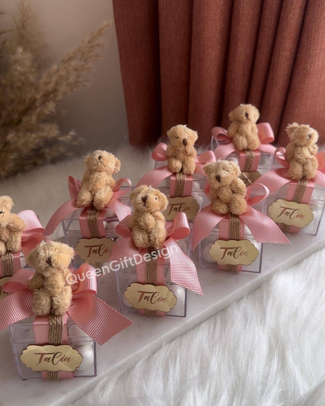 Personalized Teddy Bear Baby Shower Favors: Custom Guest Gifts - Etsy UK