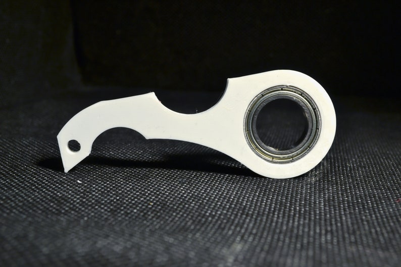 3D Printed Curved Keychain Spinner Etsy