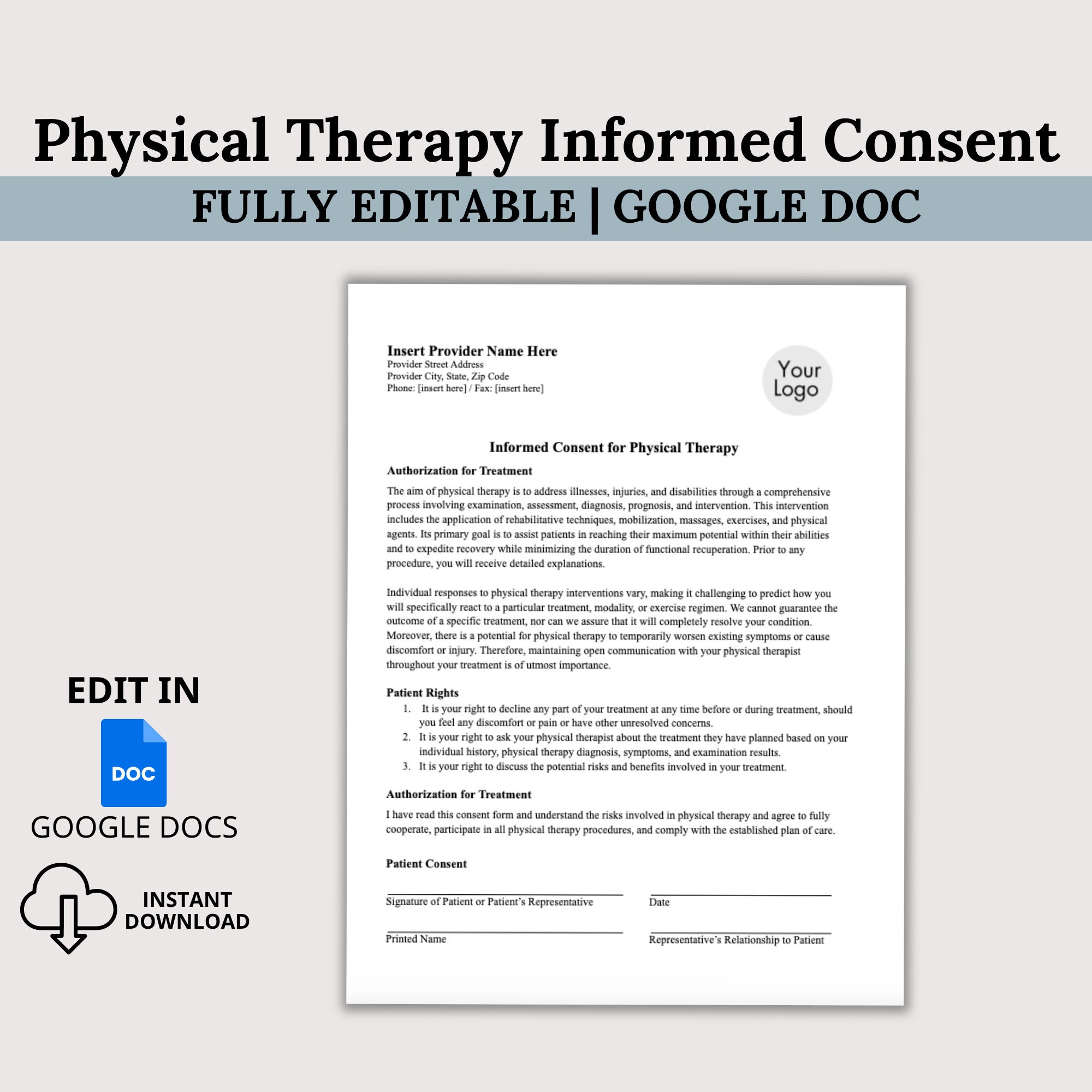 physical-therapy-informed-consent-physical-therapy-forms-policy-and-consent-forms-for-private-practice-editable-google-doc-therapy-forms-etsy