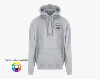 Sudadera bordada personalizada con tu logotipo o texto / Sudadera personalizada / Bordado minimalista / Unisex