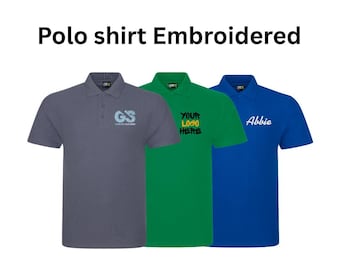 Polo bordado personalizado: logotipo personalizado, mezcla de algodón