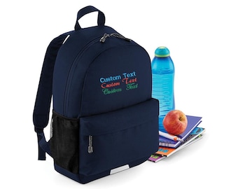 Mochila escolar bordada personalizada: reflectante, cómoda, 18 l