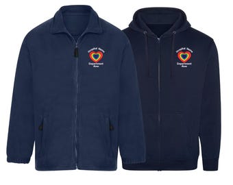 Polar con corazón bordado: Uniforme médico personalizado