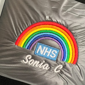 Nhs Rainbow Hoodie personalised Work uniform NHS hoodie Hospital name Department name Your name Custom Nhs hoodie zdjęcie 3