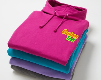 Personalisierter Hoodie: Personalisierter Text oder Logo, Baumwollmischung