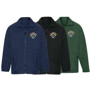 Rainbow NHS personalised fleece jacket Embroidered Hospital name Your name Department name NHS work uniform fleece Jacket zdjęcie 2