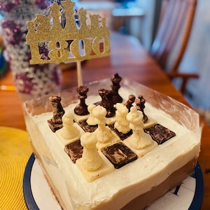 chess rating cake topper