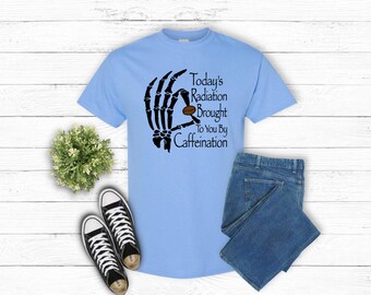 Today's radiation brought to you by caffeination Unisex Heavy Cotton Tee