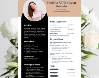 Conjunto de currículum y carta de presentación